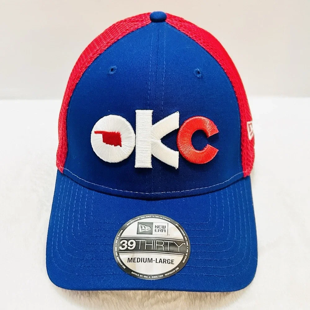 New Era Oklahoma City 89ers Logo 39THIRTY Stretch Hat Cap‎ M/L Blue MiLB